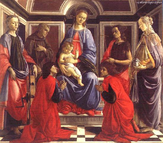 BOTTICELLI, Sandro San Ambrogio Altarpiece oil painting picture